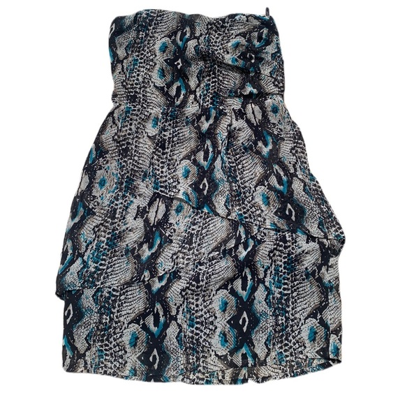 Dynamite Snakeskin Print Mini Skirt – Size Small - Size 3 - Picture 1 of 5
